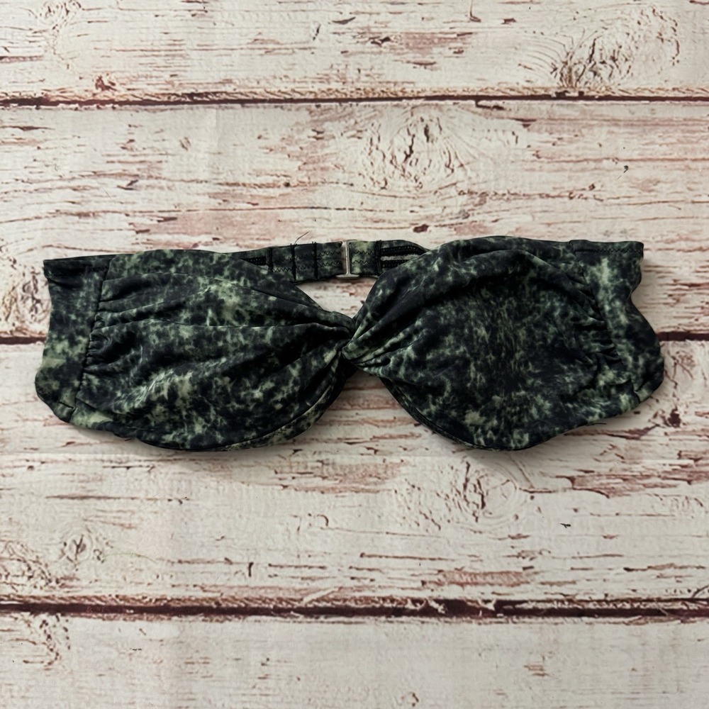 Victoria's Secret Bandeau Bikini Top Forest Green Women's Sexy Summer Small